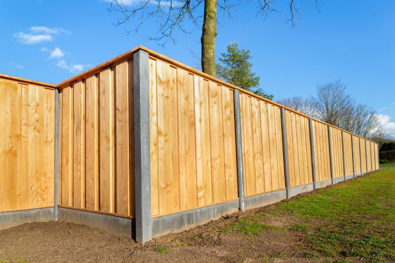 Solid Board Fence Installation
